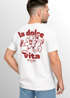 Herren T-Shirt Backprint La Dolce Vita Grafikshirt Schriftzug Fashion Streetstyle Neverless®preview