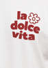 Herren T-Shirt Backprint La Dolce Vita Grafikshirt Schriftzug Fashion Streetstyle Neverless®preview