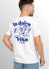 Herren T-Shirt Backprint La Dolce Vita Grafikshirt Schriftzug Fashion Streetstyle Neverless®preview