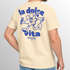 Herren T-Shirt Backprint La Dolce Vita Grafikshirt Schriftzug Fashion Streetstyle Neverless®preview