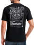Herren T-Shirt Backprint Maritim Kompass Segeln Sommer Fashion Streetstyle Neverless®preview