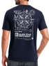 Herren T-Shirt Backprint Maritim Kompass Segeln Sommer Fashion Streetstyle Neverless®preview