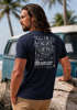 Herren T-Shirt Backprint Maritim Kompass Segeln Sommer Fashion Streetstyle Neverless®preview