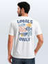 Herren T-Shirt Backprint Maritim Meer Fische Aufdruck Abstrakt Spruch Locals Only Sommer Fashion Streetstyle Neverless®preview