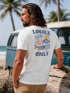 Herren T-Shirt Backprint Maritim Meer Fische Aufdruck Abstrakt Spruch Locals Only Sommer Fashion Streetstyle Neverless®preview