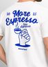 Herren T-Shirt Backprint More Espresso Kaffeeliebhaber Grafikshirt Sommer Männer Fashion Streetstyle Baumwolle Neverless®preview