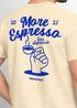 Herren T-Shirt Backprint More Espresso Kaffeeliebhaber Grafikshirt Sommer Männer Fashion Streetstyle Baumwolle Neverless®preview
