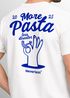 Herren T-Shirt Backprint More Pasta Less Disaster Grafikshirt Nudeln Sommer Fashion Streetstyle Neverless®preview