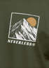 Herren T-Shirt Backprint Mountain Adventure Grafik Outdoor Nature Fashion Streetstyle Männer Neverless®preview