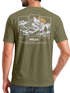 Herren T-Shirt Backprint Mountain Adventure Grafik Outdoor Nature Fashion Streetstyle Männer Neverless®preview