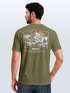 Herren T-Shirt Backprint Mountain Adventure Grafik Outdoor Nature Fashion Streetstyle Männer Neverless®preview