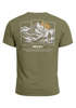 Herren T-Shirt Backprint Mountain Adventure Grafik Outdoor Nature Fashion Streetstyle Männer Neverless®preview