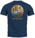 Herren T-Shirt Backprint Natur Grafik Berge Wald Adventure Outdoor Casual Männer Fashion Streetstyle Neverless®preview
