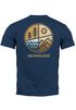 Herren T-Shirt Backprint Natur Grafik Berge Wald Adventure Outdoor Casual Männer Fashion Streetstyle Neverless®preview
