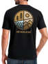 Herren T-Shirt Backprint Natur Grafik Berge Wald Adventure Outdoor Casual Männer Fashion Streetstyle Neverless®preview