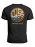 Herren T-Shirt Backprint Natur Grafik Berge Wald Adventure Outdoor Casual Männer Fashion Streetstyle Neverless®preview