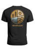 Herren T-Shirt Backprint Natur Grafik Berge Wald Adventure Outdoor Casual Männer Fashion Streetstyle Neverless®preview