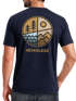 Herren T-Shirt Backprint Natur Grafik Berge Wald Adventure Outdoor Casual Männer Fashion Streetstyle Neverless®preview