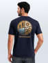 Herren T-Shirt Backprint Natur Grafik Berge Wald Adventure Outdoor Casual Männer Fashion Streetstyle Neverless®preview