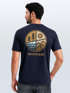 Herren T-Shirt Backprint Natur Grafik Berge Wald Adventure Outdoor Casual Männer Fashion Streetstyle Neverless®preview