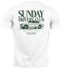 Herren T-Shirt Backprint Oldtimer Auto Sunday Driver Club Printshirt Retro Fashion Streetstyle Neverless®preview