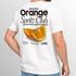 Herren T-Shirt Backprint Orange Club Grafikshirt Männer Sommer Fashion Streetstyle Baumwolle Neverless®preview