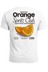 Herren T-Shirt Backprint Orange Club Grafikshirt Männer Sommer Fashion Streetstyle Baumwolle Neverless®preview
