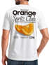 Herren T-Shirt Backprint Orange Club Grafikshirt Männer Sommer Fashion Streetstyle Baumwolle Neverless®preview