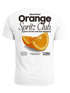 Herren T-Shirt Backprint Orange Club Grafikshirt Männer Sommer Fashion Streetstyle Baumwolle Neverless®preview
