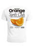 Herren T-Shirt Backprint Orange Club Grafikshirt Männer Sommer Fashion Streetstyle Baumwolle Neverless®preview