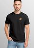 Herren T-Shirt Backprint Out of Office Grafikshirt Katze Schriftzug Fashion Streetstyle Neverless®preview