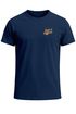 Herren T-Shirt Backprint Out of Office Grafikshirt Katze Schriftzug Fashion Streetstyle Neverless®preview