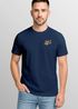 Herren T-Shirt Backprint Out of Office Grafikshirt Katze Schriftzug Fashion Streetstyle Neverless®preview