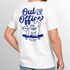 Herren T-Shirt Backprint Out of Office Grafikshirt Katze Schriftzug Fashion Streetstyle Neverless®preview