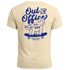 Herren T-Shirt Backprint Out of Office Grafikshirt Katze Schriftzug Fashion Streetstyle Neverless®preview