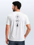 Herren T-Shirt Backprint Outdoor Elemente - Compass Mountains Tree - Grafikshirt Natur Symbole Printshirt Männer Fashion Streetstyle Neverless®preview