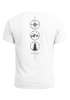 Herren T-Shirt Backprint Outdoor Elemente - Compass Mountains Tree - Grafikshirt Natur Symbole Printshirt Männer Fashion Streetstyle Neverless®preview