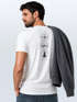 Herren T-Shirt Backprint Outdoor Elemente - Compass Mountains Tree - Grafikshirt Natur Symbole Printshirt Männer Fashion Streetstyle Neverless®preview