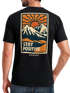 Herren T-Shirt Backprint Outdoor Grafik Print Stay Positive Good Vibes Fashion Streetstyle Männer Neverless®preview