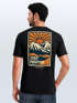 Herren T-Shirt Backprint Outdoor Grafik Print Stay Positive Good Vibes Fashion Streetstyle Männer Neverless®preview