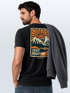 Herren T-Shirt Backprint Outdoor Grafik Print Stay Positive Good Vibes Fashion Streetstyle Männer Neverless®preview