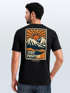 Herren T-Shirt Backprint Outdoor Grafik Print Stay Positive Good Vibes Fashion Streetstyle Männer Neverless®preview