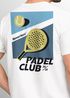 Herren T-Shirt Backprint Padel Club Tennis Retro Vintage Fashion Trend Sport Grafikshirt Streetstyle Neverless®preview