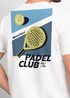 Herren T-Shirt Backprint Padel Club Tennis Retro Vintage Fashion Trend Sport Grafikshirt Streetstyle Neverless®preview