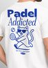 Herren T-Shirt Backprint Padel Tennis Sport Funshirt aus Baumwolle Katze Printshirt Fashion Streetstyle Neverless®preview