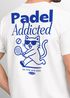 Herren T-Shirt Backprint Padel Tennis Sport Funshirt aus Baumwolle Katze Printshirt Fashion Streetstyle Neverless®preview