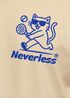 Herren T-Shirt Backprint Padel Tennis Sport Funshirt aus Baumwolle Katze Printshirt Fashion Streetstyle Neverless®preview