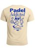 Herren T-Shirt Backprint Padel Tennis Sport Funshirt aus Baumwolle Katze Printshirt Fashion Streetstyle Neverless®preview