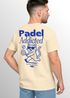 Herren T-Shirt Backprint Padel Tennis Sport Funshirt aus Baumwolle Katze Printshirt Fashion Streetstyle Neverless®preview