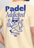 Herren T-Shirt Backprint Padel Tennis Sport Funshirt aus Baumwolle Katze Printshirt Fashion Streetstyle Neverless®preview